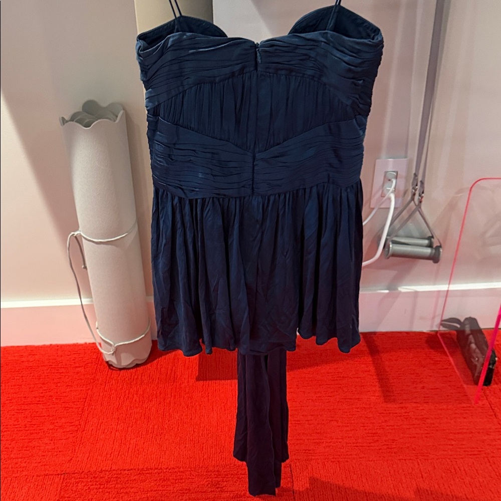 Foley & Corinna petrol blue spaghetti-Strap Cocktail corset - Picture 2 of 2